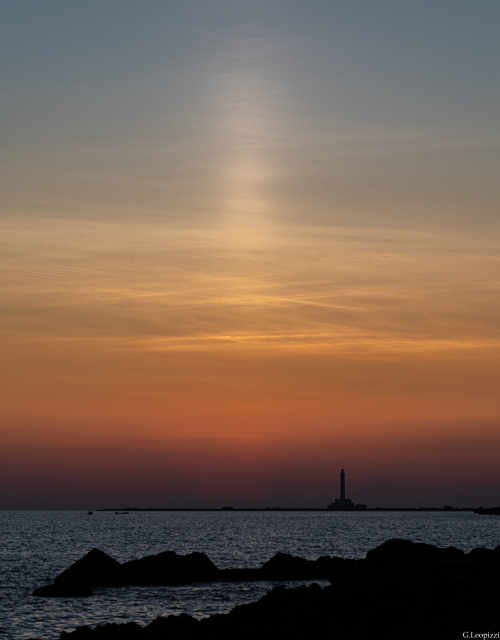 raggio sole faro di Gallipoli